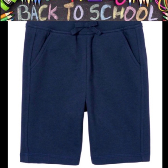 THE CHILDREN’S PLACE Girls Uniform French Terry Shorts navy blue size 16 NWT - Picture 10 of 11